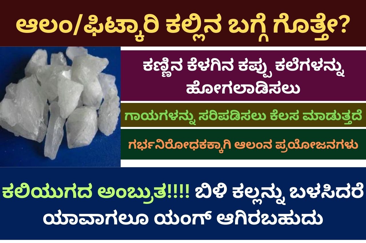 alum stone in kannada