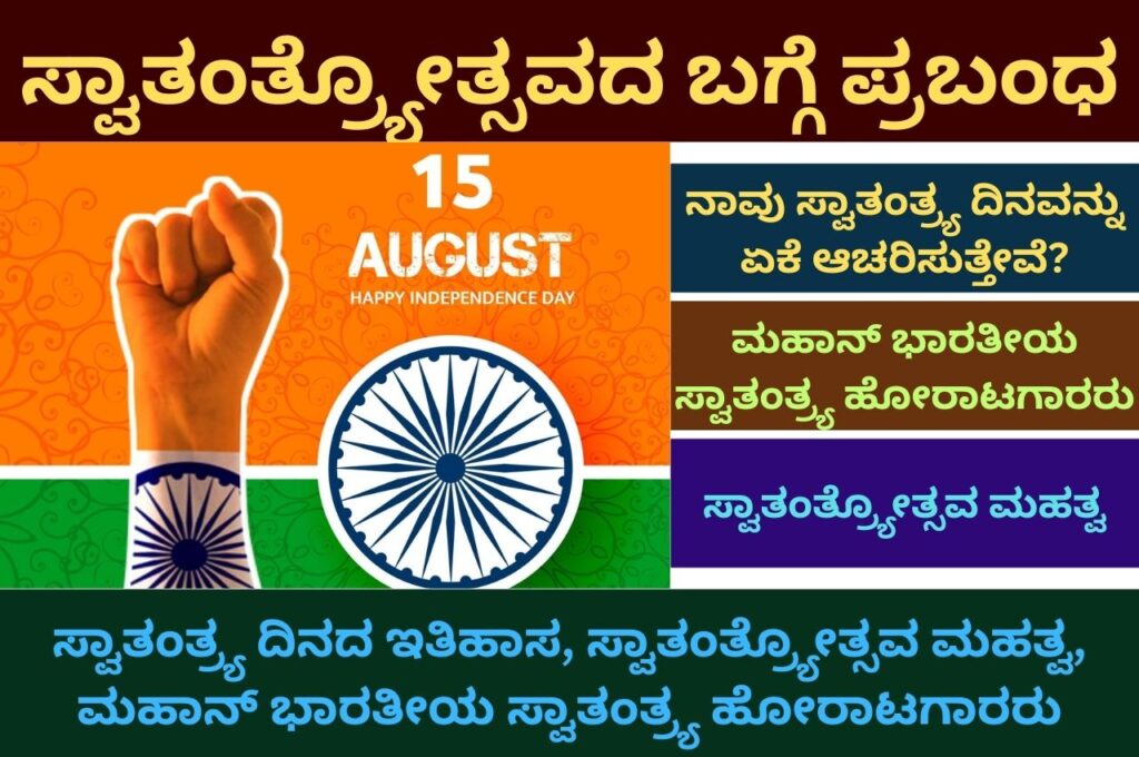 independence day information in kannada