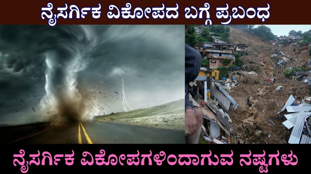 Natural Disasters Essay in Kannada