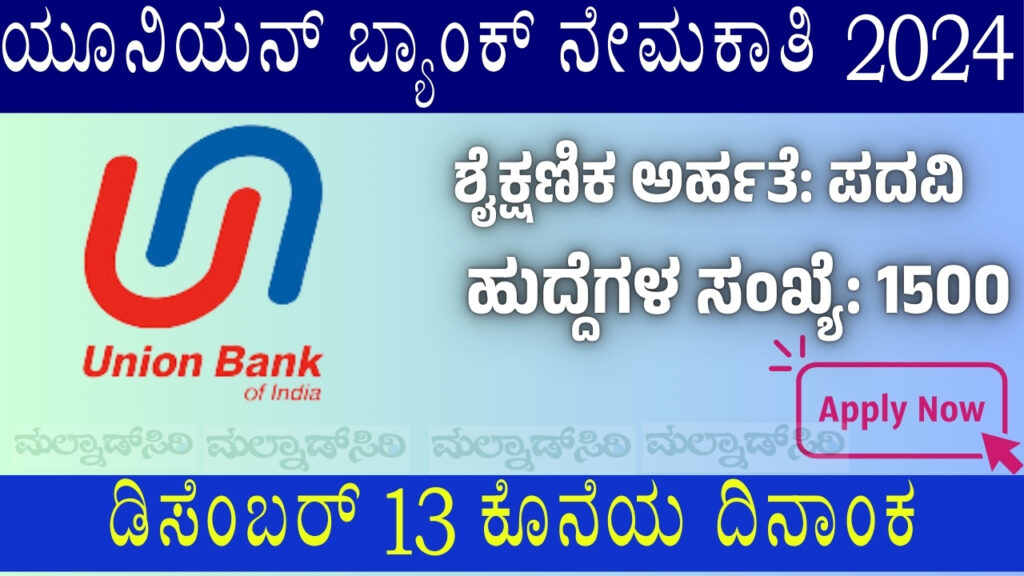 Union Bank Recruitment 2024