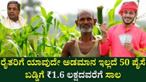 kisan credit card loan 160000 without collateral